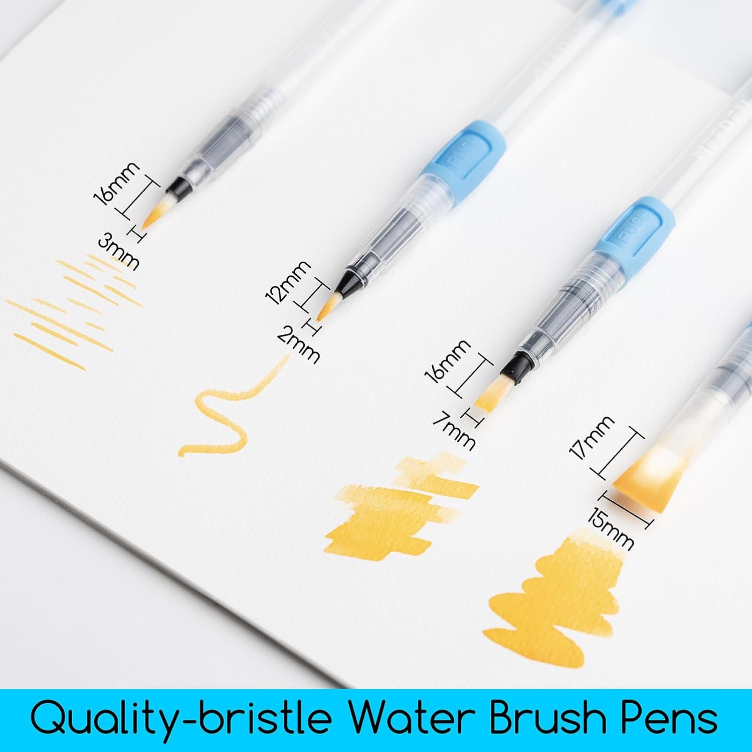 Travel Watercolor Paint Set: Portable 42 Assorted Water Colors Paint Kit with 4 Brushes