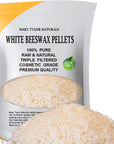 White Beeswax Pellets (1Lb) 100% Pure and Natural, Premium Quality, Cosmetic Grade, Triple Filtered Pastilles, Great for DIY Lip Balm Receipes, Body Creams, and Lotions