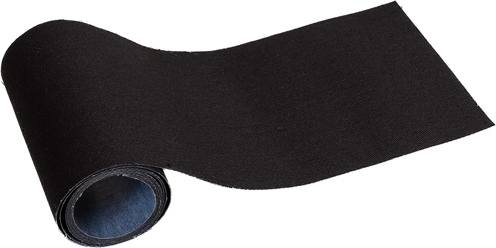 Iron Roll - 4" Width X 60" Length Iron on for Clothing, Pants Repair - Adhesive Fabric Patches - Easy to Use, Fast Result, No Sewing Needed - Black