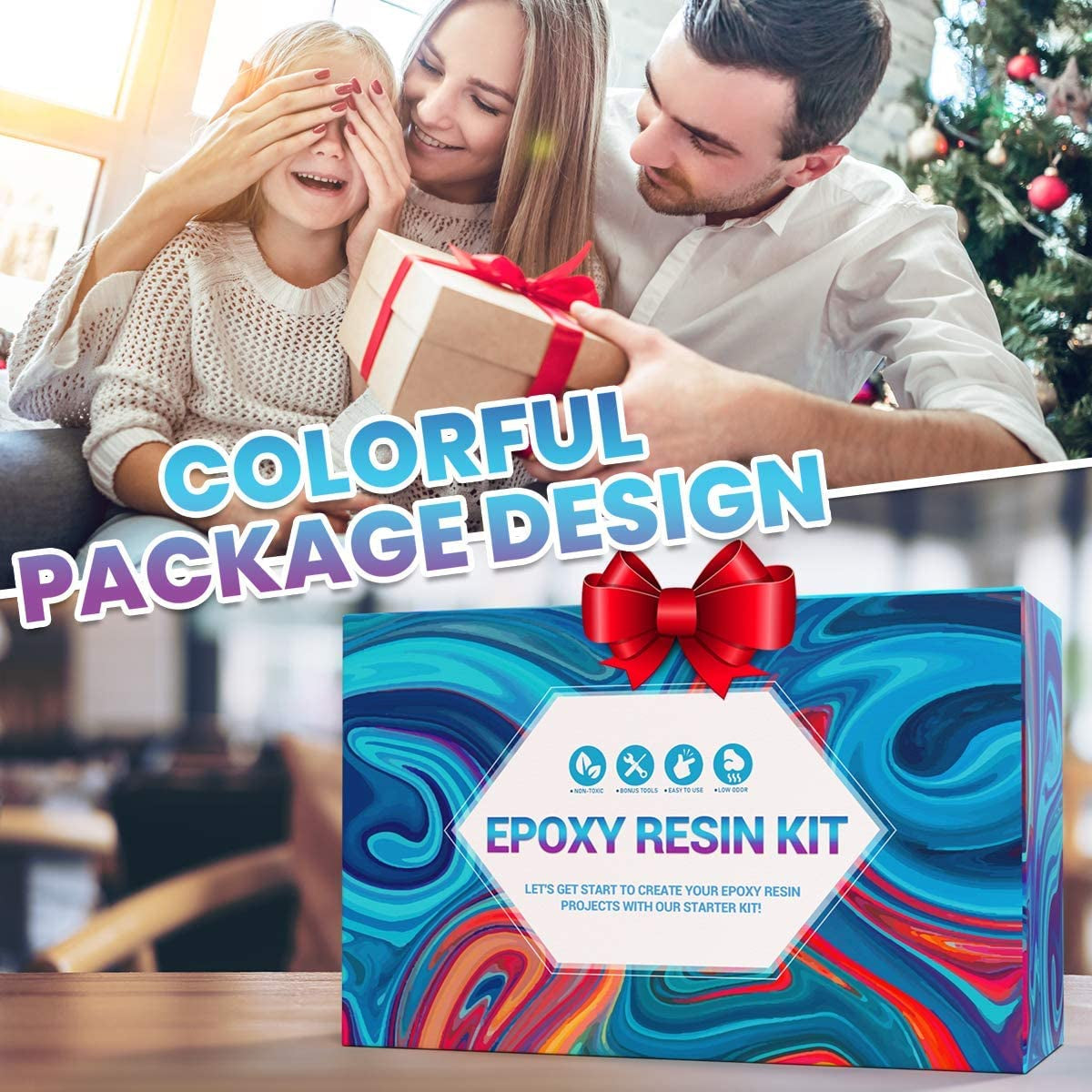 13OZ Epoxy Resin Kit - Clear Resin Epoxy for Crafts, Resin Starter Kit for Beginners, Resin Kits and Molds Complete Set for Adults with 20 Colors Resin Pigments