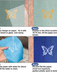 Sun Print Paper Kit, Cyanotype Paper, 30 Sheets Cyanotype Papers with 2 Sheet Acrylic Panel, High Sensitive Nature Sun/Solar Activated Sun Printing Art Paper for Flower Press Arts Crafts DIY Project