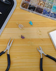 Jewelry Making Kit for Adults, Jewelry Making Supplies with Jewelry Making Tools, Jewelry Pliers, Jewelry Wires, Findings, Necklace Chains, Magnifier and Storage Bag