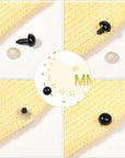 700 Pcs Black Plastic Crochet Safety Eyes with Washers for 6-14Mm Stuffed Animals and Amigurumi DIY Halloween Decorations
