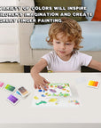 Craft Ink Pad, Set of 6 Washable DIY Stamp Ink Pads for Kids, 24 Colors