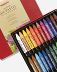 Water-Soluble Oil Pastel Set, 24 Vibrant Colors - Premium Blendable Art Sticks for Artists, Students, and Creatives - MAO-24