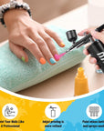 Cordless Airbrush Kit with Air Compressor, 48PSI Rechargeable Handheld Airbrush for Nails, Portable Nail Airbrush Machine for Tattoo, Nail Art, Makeup, Barber, Cake Decoration Etc.