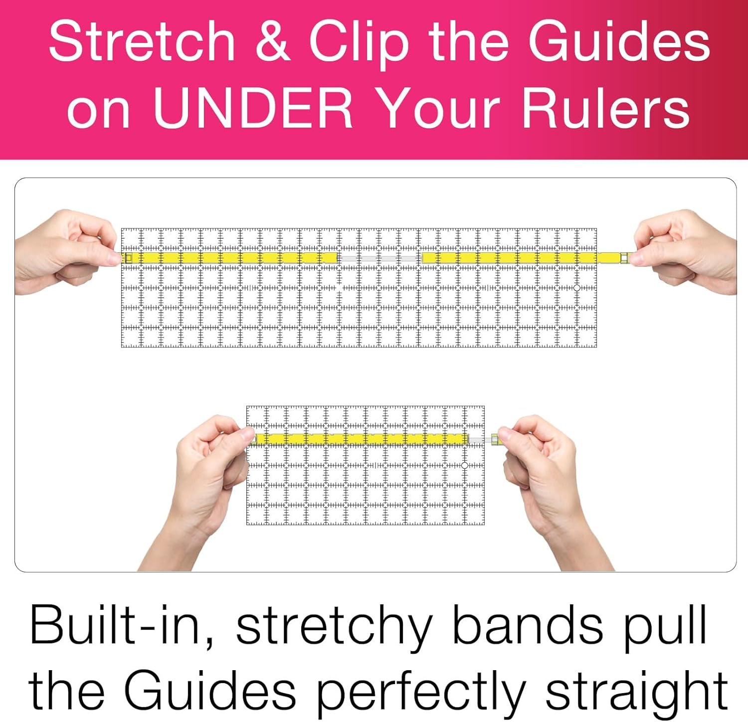 - Quilt Ruler Upgrade Kit - Mistake Proof & Slip Proof Your 12" & 24” Quilt Rulers (Or 12½" & 24½") - Cut Faster and More Accurately - for Both Right & Left-Handers