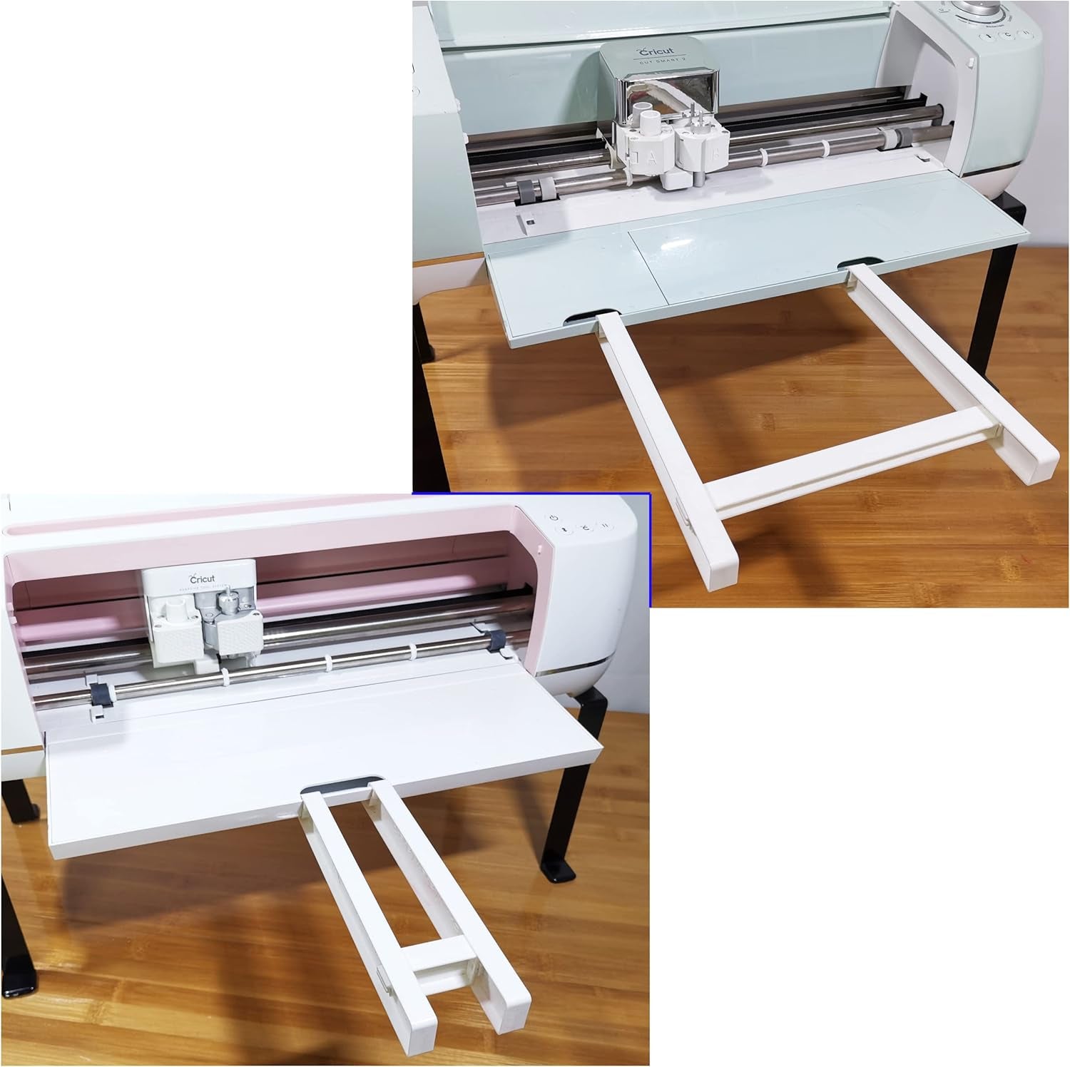 Extension Tray Compatible with Cricut Maker3 Maker and Explore Air3 Air2 Air,Cutting Mat Extender Support for Maker and Explore Air Series (Pink)