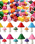 Mushroom Pendant Charm, Resin Cute Mushroom Shape Charms DIY Pendant Jewelry Pendants for Bracelets Necklaces Earrings Keychains DIY Crafts Making