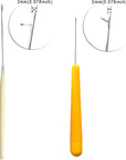 5 Pcs Different Sizes Bent Latch Hook Set Latch Hook Crochet Needle Dreadlocks Latch Crochet Hook Needle for Hair Extensions Braid Hair and Carpet Crafts Making