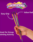 - 144WB Paint Brushes, 3 Widths, Nylon Bristles, Classroom, Painting, Art, Classroom Supplies, Art Supplies, School Supplies, Kids, Projects, Crafts, Groups, Watercolor, Small, Set of 144