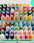 80 Spools Polyester Embroidery Machine Thread Kit 500M (550Y) Each Spool - Colors Compatible with Janome and Robison-Anton Colors