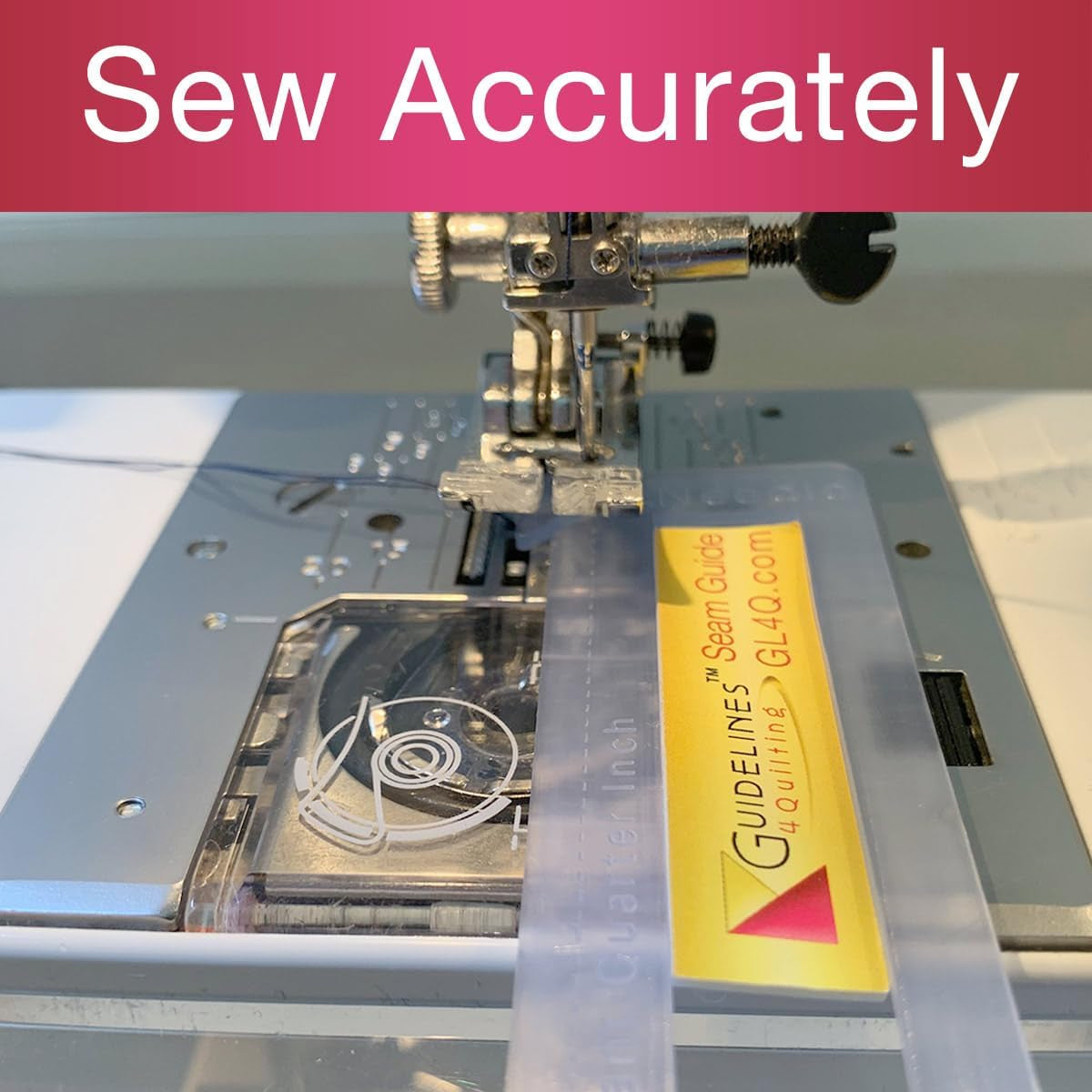 - Super Easy Seam Guide Setter - 1 Seam Guide Setter (4¾" X 1¼" X 1/16”) & 6 Seam Guides - Take the Guesswork Out of Achieving Precise ¼” Seams.