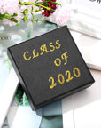 5 Sheets Graduation Cap Stickers Decoration Glitter Alphabet Letter Stickers Self-Adhesive Rhinestone Letter Number Stickers for Grad Cap Craft Decorations (Gold)