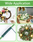 Floral Wire, 328 Feet 22 Gauge Soft Craft Wire for Wreaths, Green Florist Wire with Built-In Cutter for Flower Arrangements, Wreath Making, Christmas Ornaments, Gardening, Crafts