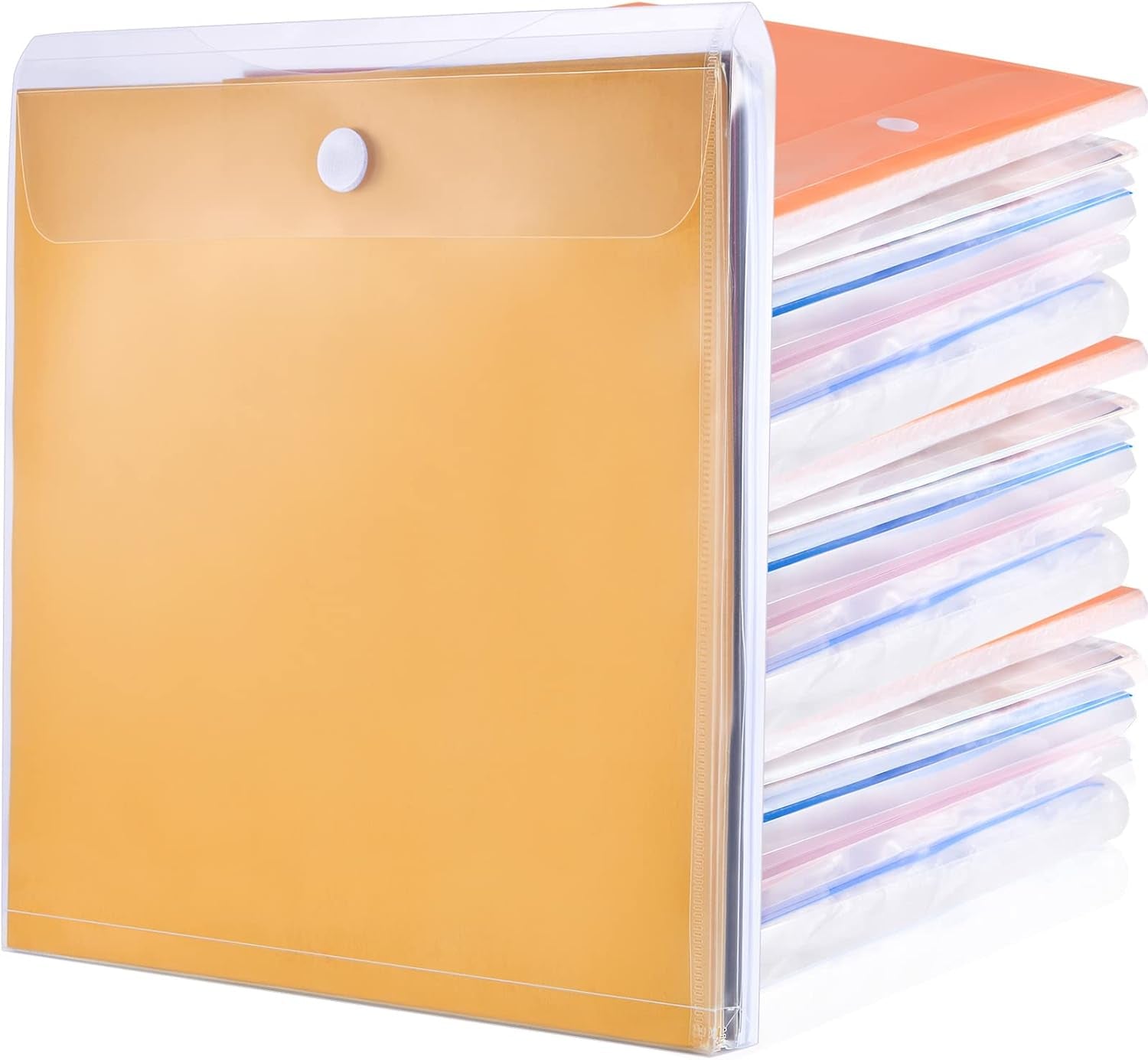 24 Pcs 12 X 12 Scrapbook Paper Storage Organizer Top Loading Plastic Paper Holder Craft Paper Storage Scrapbook Organization and Storage for Holding Scrapbook Paper Vinyl Paper Files Photos, Clear