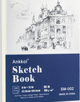 9" X 12" Sketch Book, Hardcover Sketchbook, Top Spiral Bound Sketch Pad, 100 Sheets (68Lb/100Gsm) Drawing Paper Pad, Art Supplies for Adults for Kids Drawing Notebook.