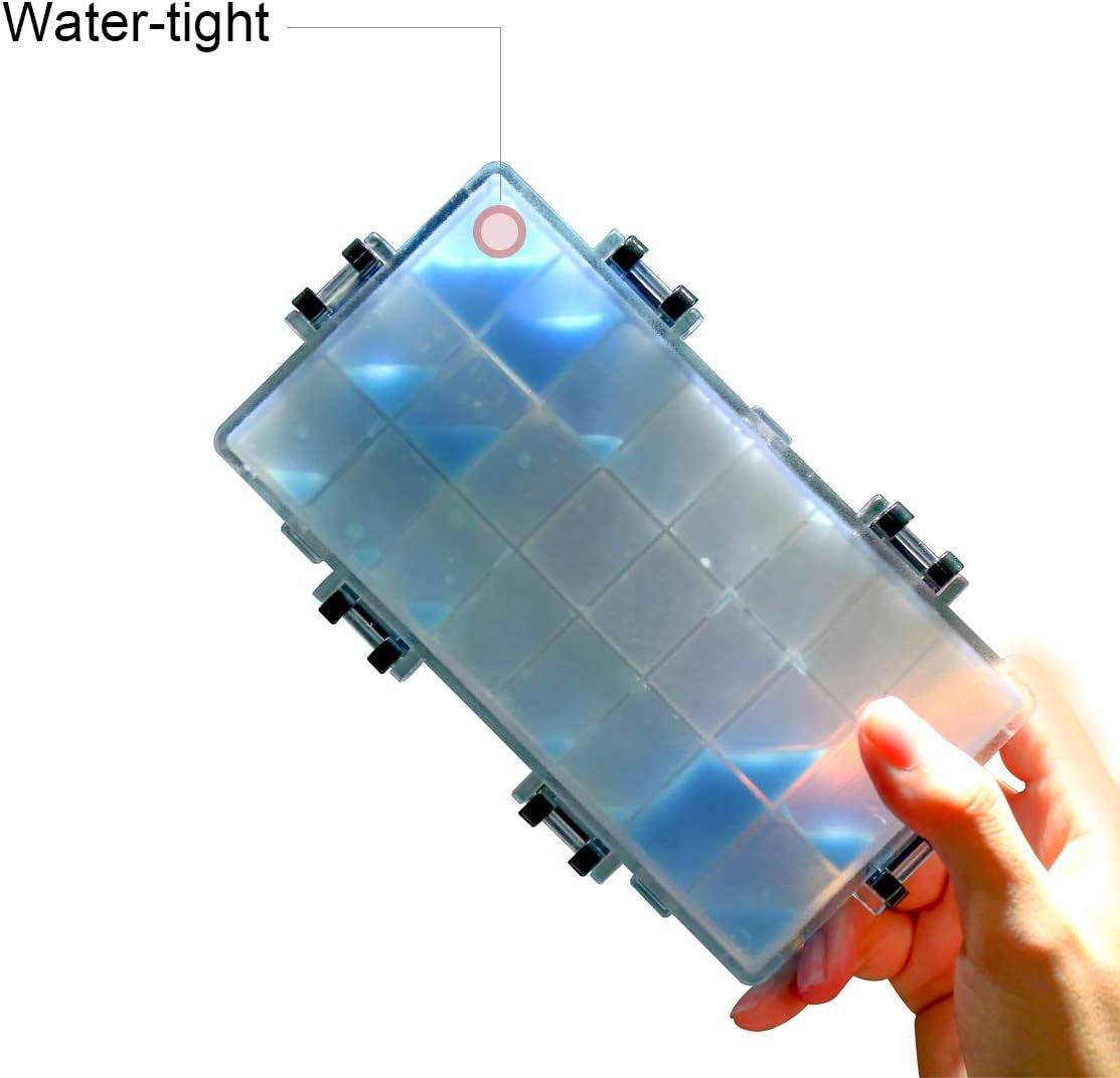 Paint Storage Palette Box 24 Wells Airtight Stay Wet for Watercolor, Gouache, Acrylic and Oil Paint