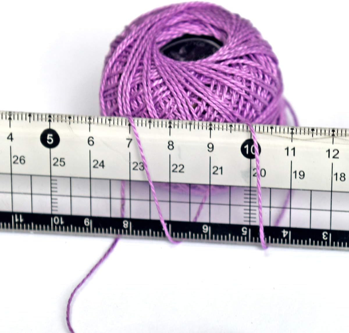 Crochet Thread Cotton Yarn Threads Balls 35 Balls Popular Rainbow Colors of Size 5 Crochet Thread 100% Long Staple Cotton Mercerized Cotton