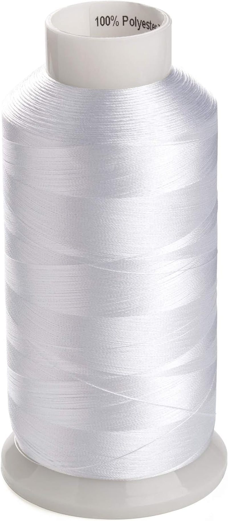 2 Bobbin Thread for Sewing and Embroidery Machine 1 Black and 1 White 5500 Yards Each - 60WT Polyester Bobbin Fill Thread Bottom Threads