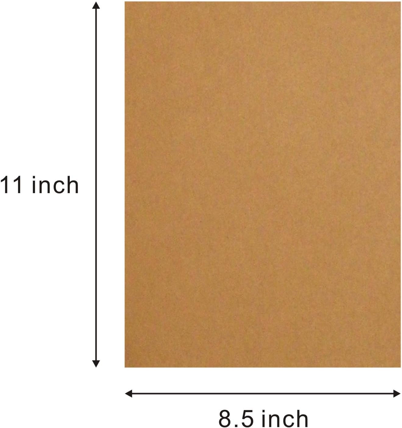 Heavyweight Brown Kraft Cardstock, 50 Sheets (300 Gsm = 110 Lb Cover = 200Lb Text ) 8.5 X 11 Inches for Arts and Craft, Drawing, DIY Projects