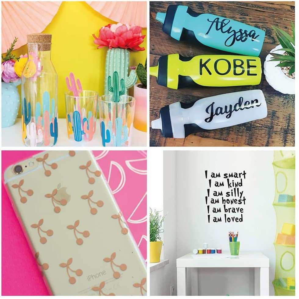 XINPOCUT Smart Adhesive Vinyl Permanent (This Product Packaging Is Wrong)30 Sheets Actual Size(5.5X12In)-26 Colors - for Cricut Joy Decor Sticker,Accessories and Supplies ,Outdoor, Decoration