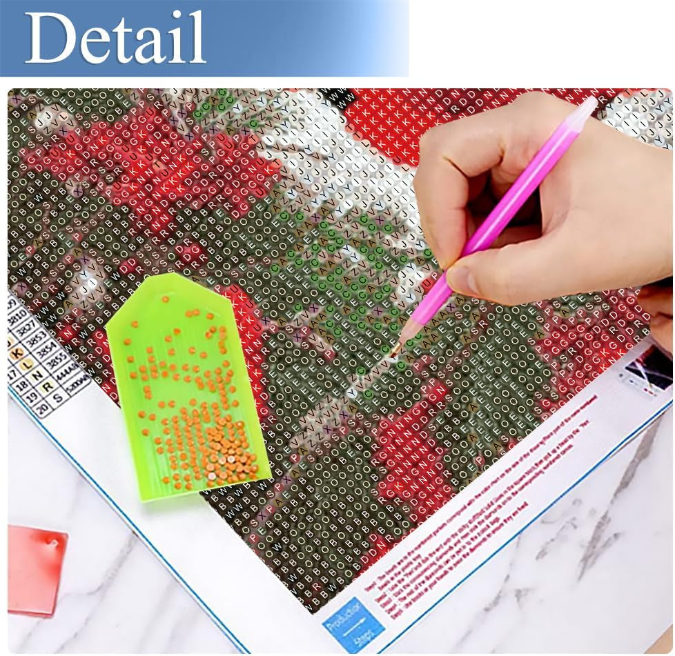 5D Diamond Painting Kits for Adults Full Drill North American Cardinal Kit Embroidery Rhinestone Painting round Drill Cardinal Birds Paint with Diamond for Christmas Home Wall Decor 12X16