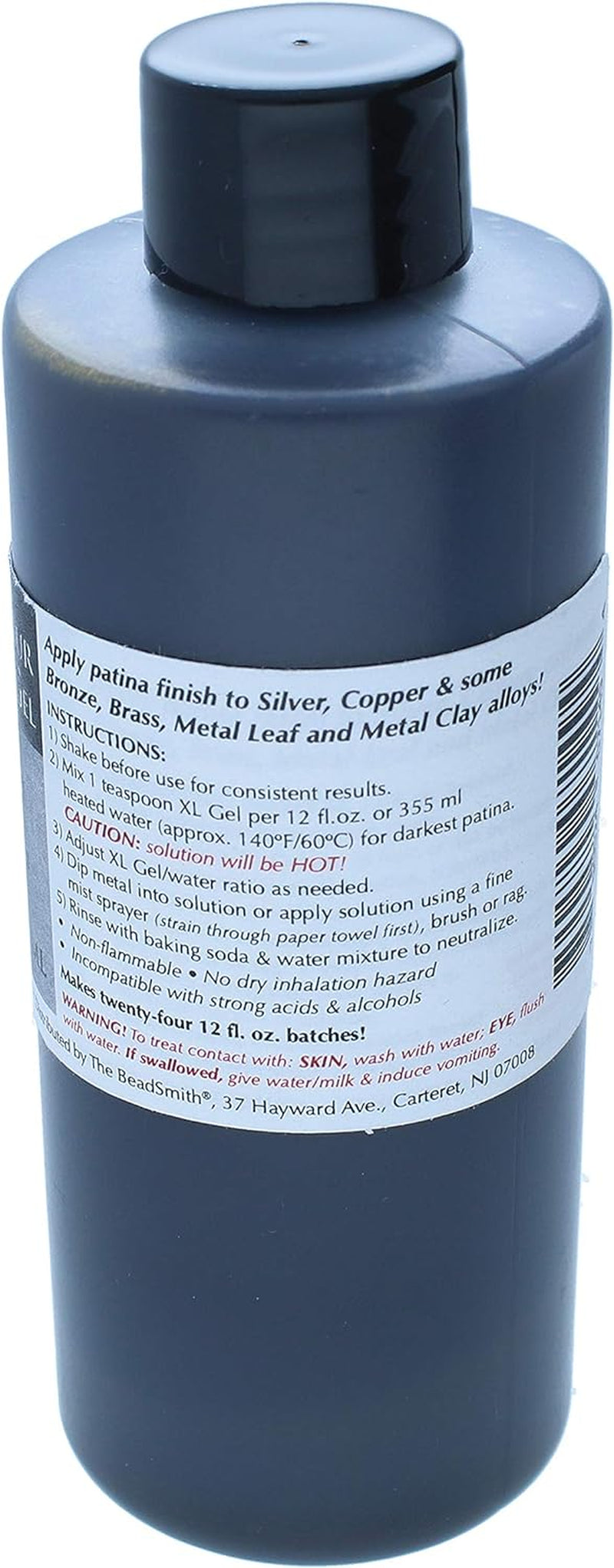 XL Gel Liver of Sulfur Extended Life Gel 4 Fluid Ounces (118Ml) Bottle Apply a Patina Finish to Silver Copper and Other Metal for Oxidized Look on Art and Jewelry Projects