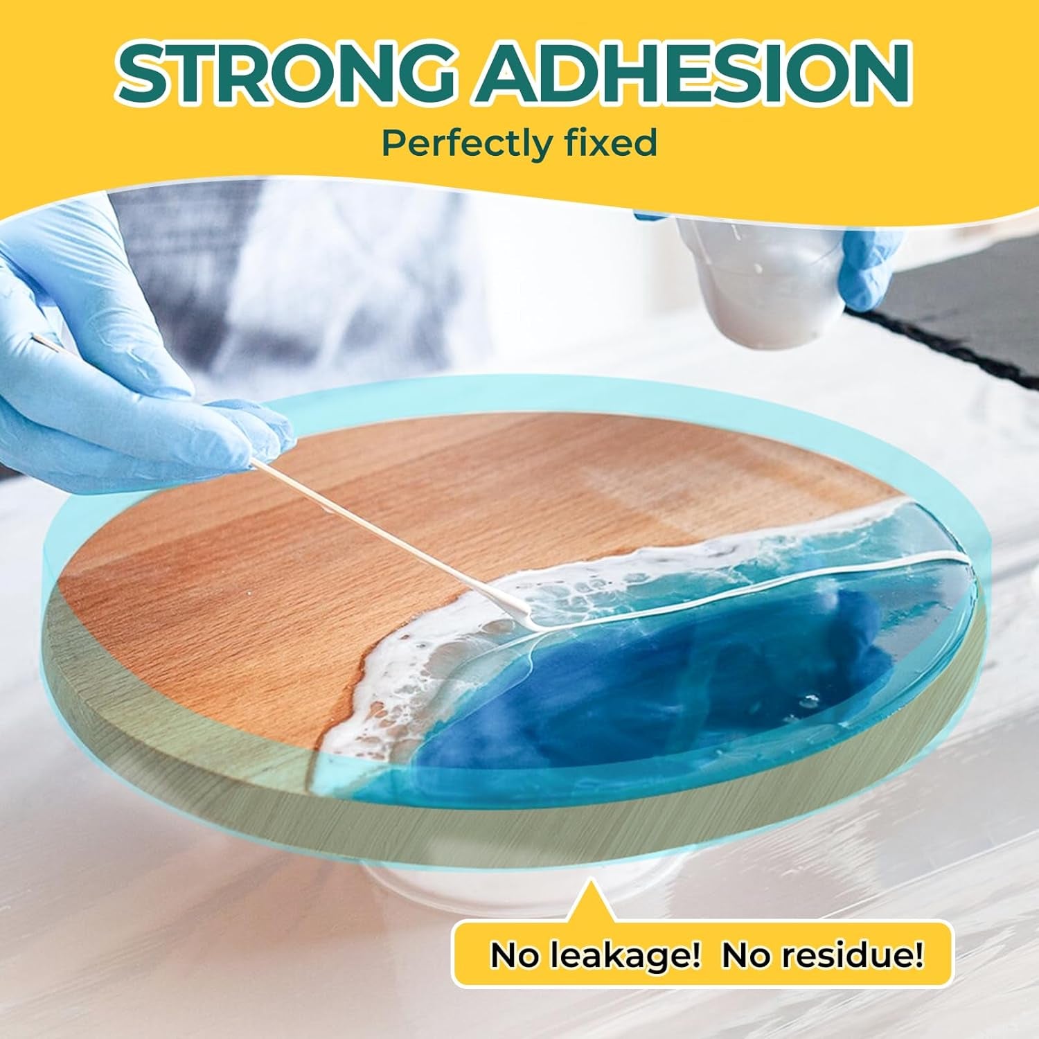 UV Resin Tape for Epoxy Resin Molding, 2.5IN W X 108FT L Resin Tape, 392℉ Heat Resistant Anti-Corrosion, Easy Peel, Epoxy Resin Tape for Jewelry Making, River Table, Deep Pour