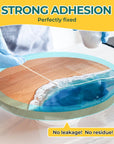 UV Resin Tape for Epoxy Resin Molding, 2.5IN W X 108FT L Resin Tape, 392℉ Heat Resistant Anti-Corrosion, Easy Peel, Epoxy Resin Tape for Jewelry Making, River Table, Deep Pour