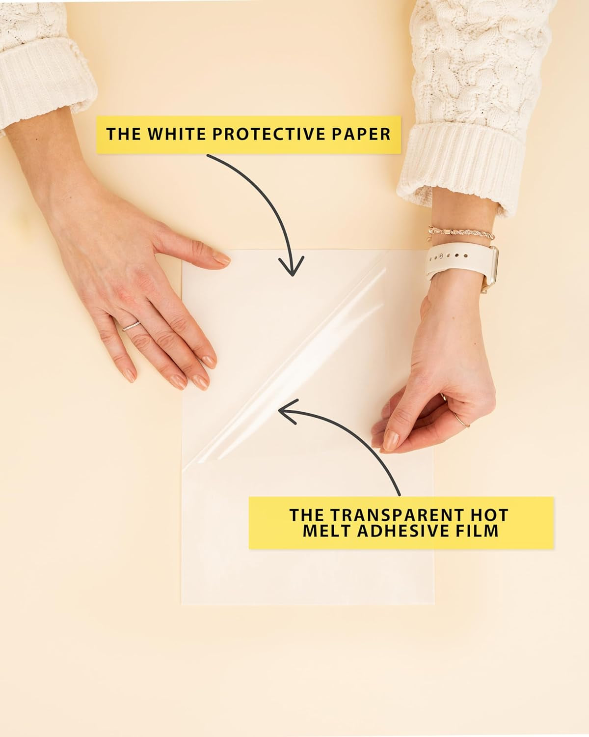 Hot Melt Adhesive Film Fabric Repair Iron-On Patch Hemming Decorating Clothing Fix Crafts Labeling Durable Washable Easy Application for Textiles Five Large Sheets for Multiple Uses