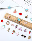 170Pcs Jewelry Making Charms Assorted Gold Plated Enamel Necklace Bracelet Charms Pendants for DIY Jewelry Making