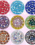 200 PCS Large Hole Beads for Jewelry Making,  European Beads Bulk Spacer Beads with Mixed Color Rhinestone Beads Charms for DIY Craft Bracelet Necklace Earring Making