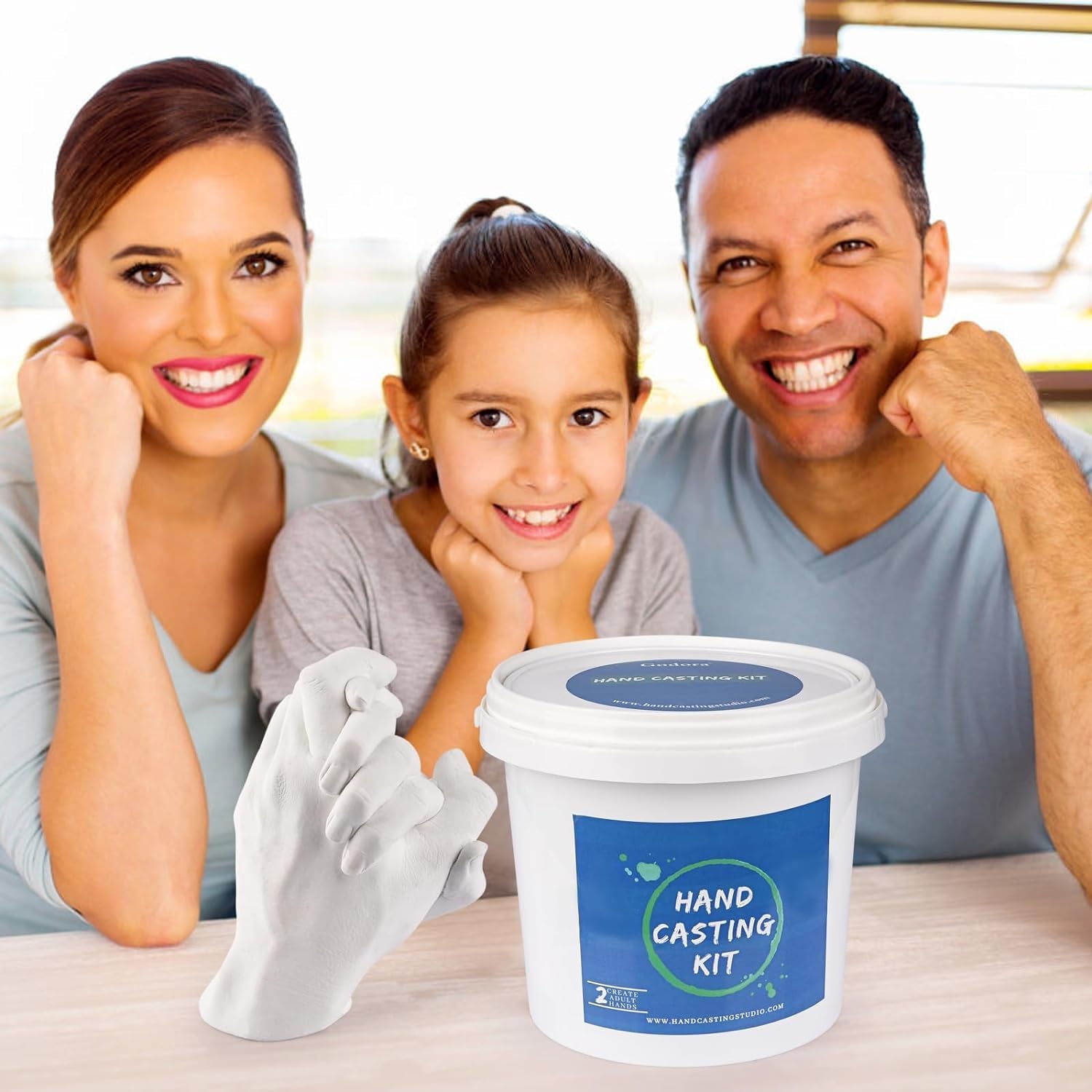 Hands Casting Kit, DIY Plaster Statue Molding Kit & s for 2 Adult, Wedding, Friends, Anniversary, Hand Hold Casting Kit for Holiday Activities and Perfect for Couple Gift Ideas