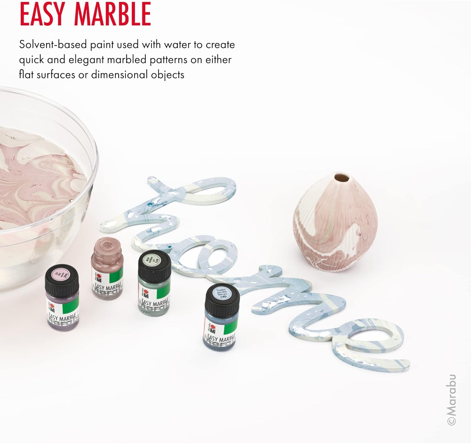 Easy Marble Paint Set - 14 Basic and Pastel Colors Marbling Paint Kit for Kids and Adults - Hydro Dipping, Tumbler Making, Paper - 2022 Release