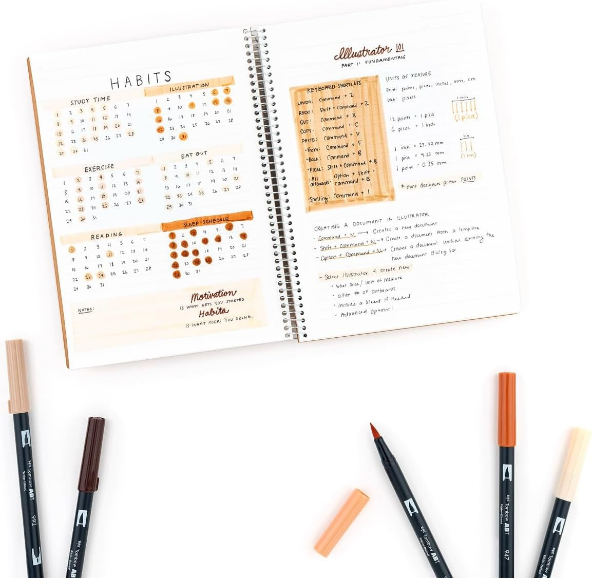 56236 Dual Brush Pen Art Markers, Portrait, 6-Pack. Blendable, Brush and Fine Tip Markers
