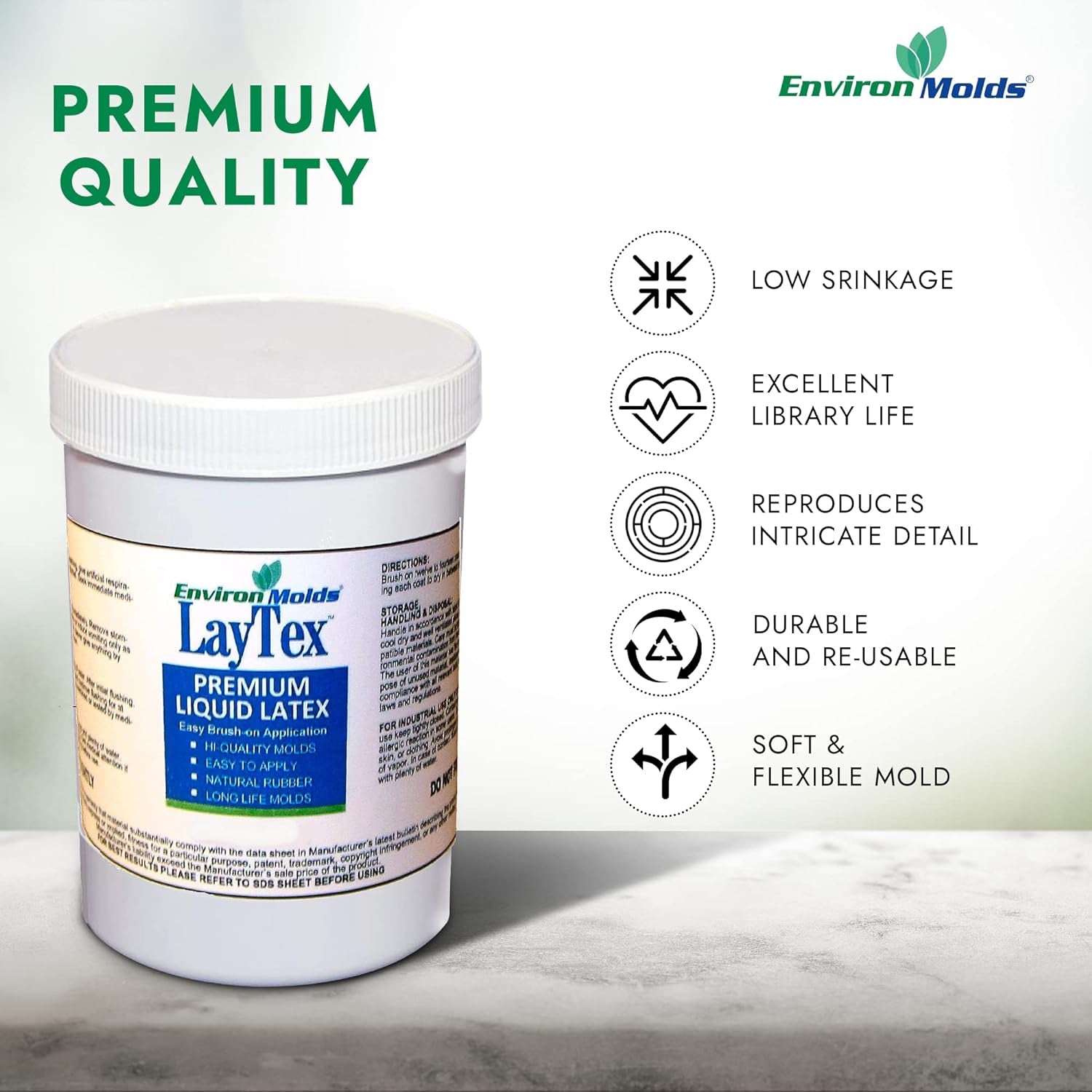 Liquid Latex Mold Making Rubber 16-Oz.