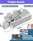Upgraded Magnetic Seam Guide for Sewing Machine, Magnetic Sewing Guide with Clip, Hemmer Guide, Multifunctional Hem Guide, Universal Sewing Machine Attachments, Sewing Supplies Accessories