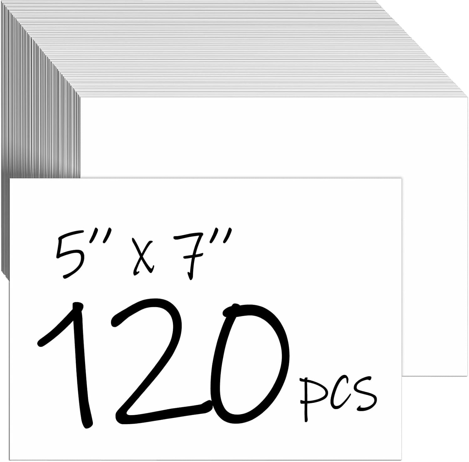 40 Sheets White Cardstock 5X7 Cardstock Paper, 80Lb/230Gsm Thick Paper Card Stock White Blank Cardstock Thick Printer Paper Cardstock for Greeting Cards, Invitations, Postcards, DIY Cards