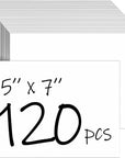 40 Sheets White Cardstock 5X7 Cardstock Paper, 80Lb/230Gsm Thick Paper Card Stock White Blank Cardstock Thick Printer Paper Cardstock for Greeting Cards, Invitations, Postcards, DIY Cards
