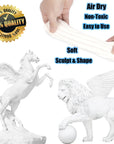 White Moldable Cosplay Foam Clay (500 Gram) - High Density Air Dry Clay, Modeling Clay for Intricate Designs, Figures, Masks, Craft Projects,Great for Cutting, Sanding or Shaping with Tools.