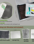 Wet Palette Wet Pallet for Miniatures- Stay Wet Palette for Acrylic Painting Wet Pallets for Painting Miniatures,Paint Brush Holder Organizer Wet Palette Storage Containers