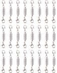 30 Pieces Silver Magnetic Jewelry Locking Clasps Necklace Clasps and Closures Bracelet Lobster Clasp Connector for DIY Necklace Bracelet Jewelry Making Supplies