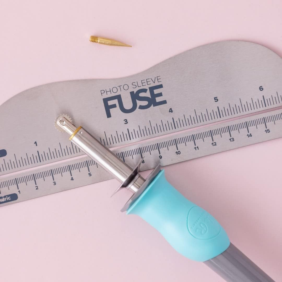 , Fuse Tool Starter Kit, Includes 1 Tool, 1 Fusing Tip, 1 Cutting Tip, 1 Ruler, and 1 Stand, Scrapbooking Tool to Fuse Page and Photo Protectors, Acetate, and More