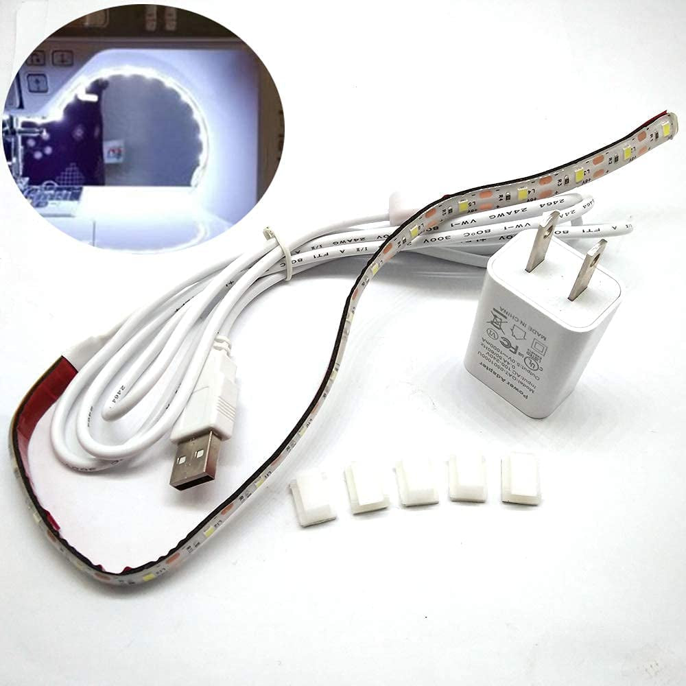 Sewing Machine LED Light Strip Light Kit 11.75Inch DC5V Flexible USB Sewing Light 30Cm with Touch Dimmer