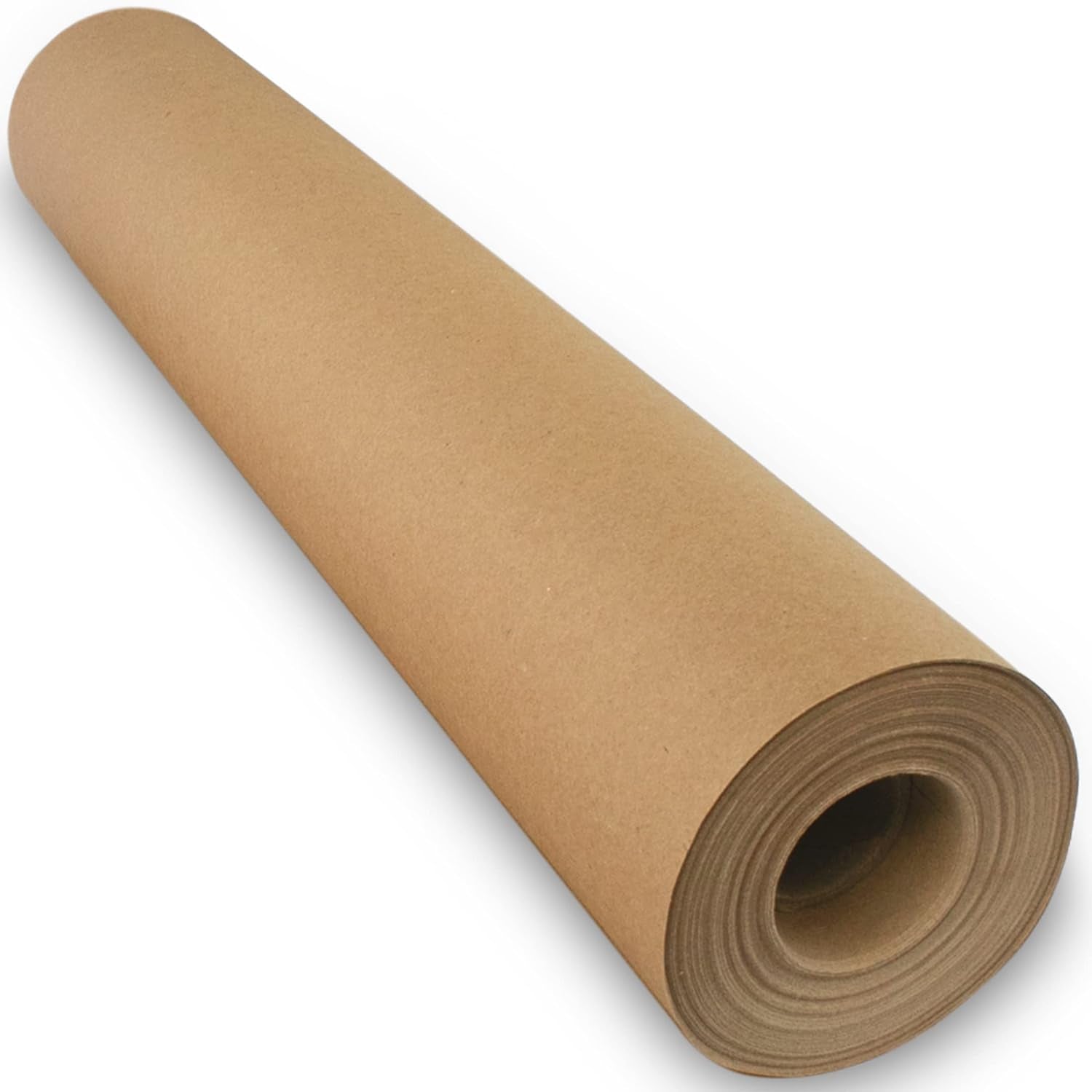 Brown Kraft Paper Roll 17.5 in X 1320 in (110 Ft) Made in the USA - Brown Paper Roll - Brown Wrapping Paper Roll - Brown Craft Paper Roll - Roll of Paper - Kraft Wrapping Paper - Shipping Paper
