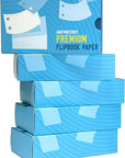 16X Flipbook Paper Pack, Refill Paper Sheets for All  Flipbook Kits, Premium Pre-Drilled Sheets for Perfect Registration, Snap Screws, Enough for 16 Flipbooks.