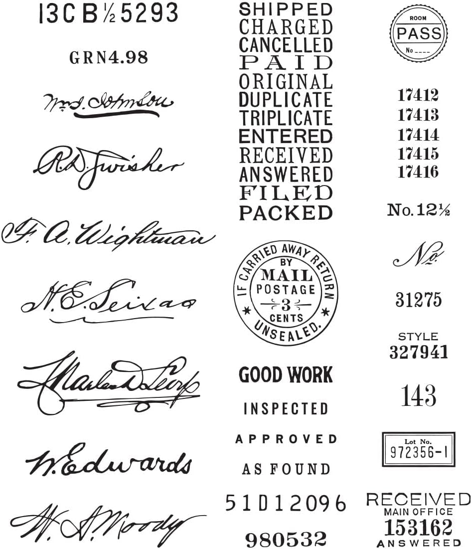 Sign Here by Cathe Holden Clear Stamp Set