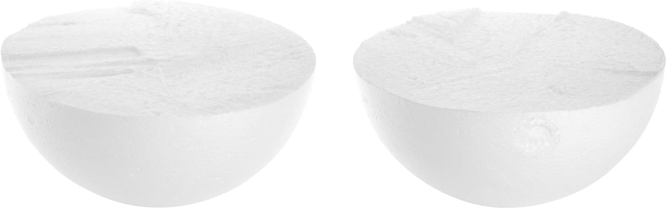 2 Pack Large Foam Balls for Crafts, 7.5 Inch Solid Polystyrene Spheres for DIY Projects, Flower Centerpieces (White)