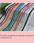 U Pick 10Yds 5Mm 3 Braided Cord Decorative Twisted Satin Polyester Twine Cord Rope String Thread Shiny Cord Choker Thread (18 White)